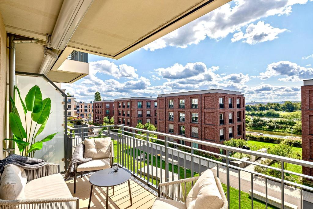 Art Deco Residence Elbblick Parken Küche - 20