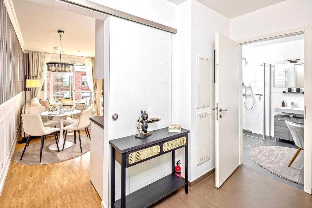 Art Deco Residence Elbblick Parken Küche - 14