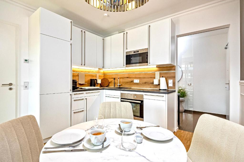 Art Deco Residence Elbblick Parken Küche - 4