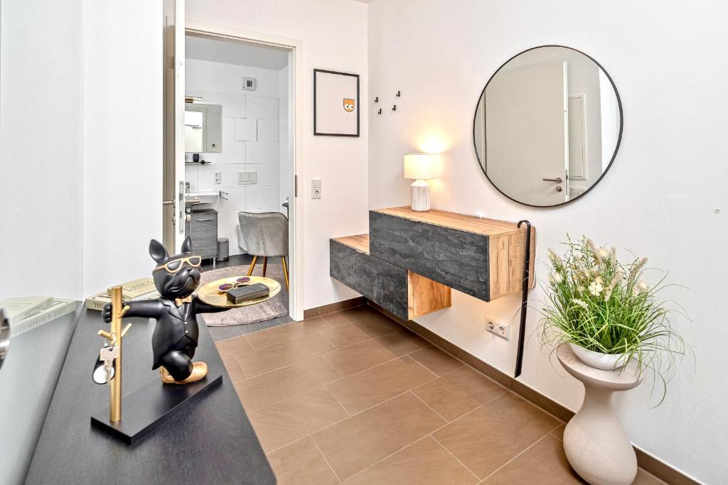 Art Deco Residence Elbblick Parken Küche - 15