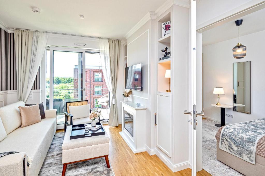 Art Deco Residence Elbblick Parken Küche - 5