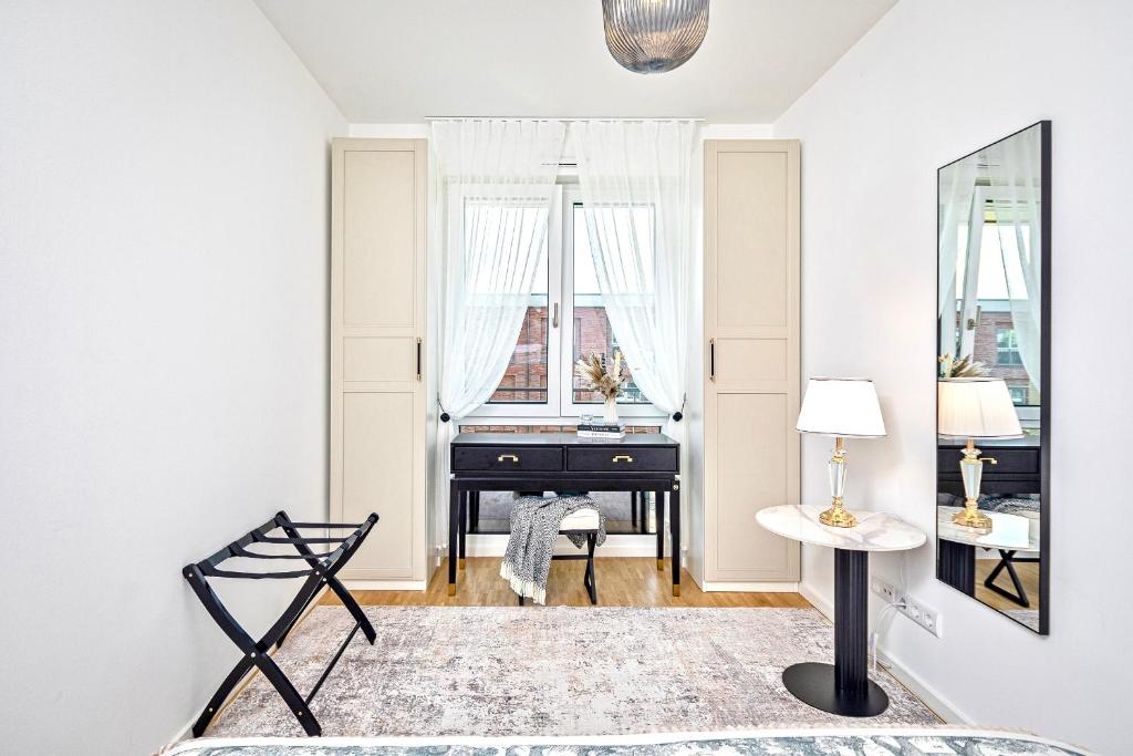 Art Deco Residence Elbblick Parken Küche - 8