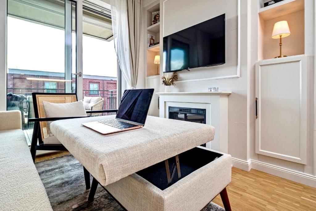 Art Deco Residence Elbblick Parken Küche - 10